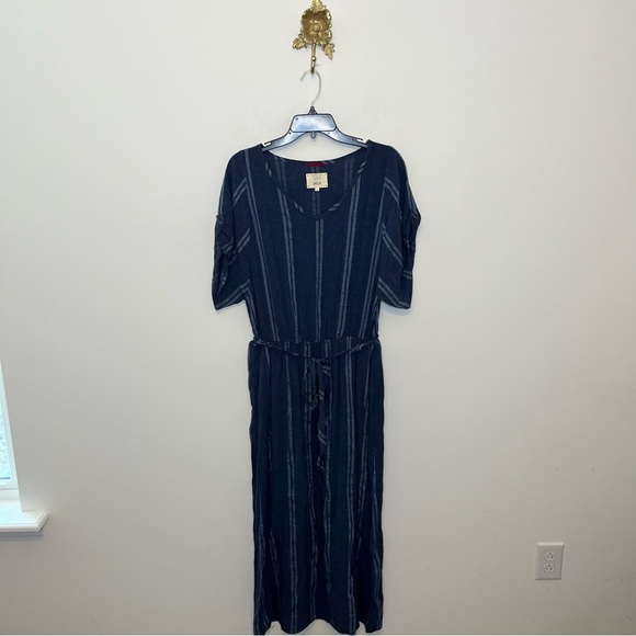 Diega Paris Navy Maxi Dress M - Picture 1 of 8